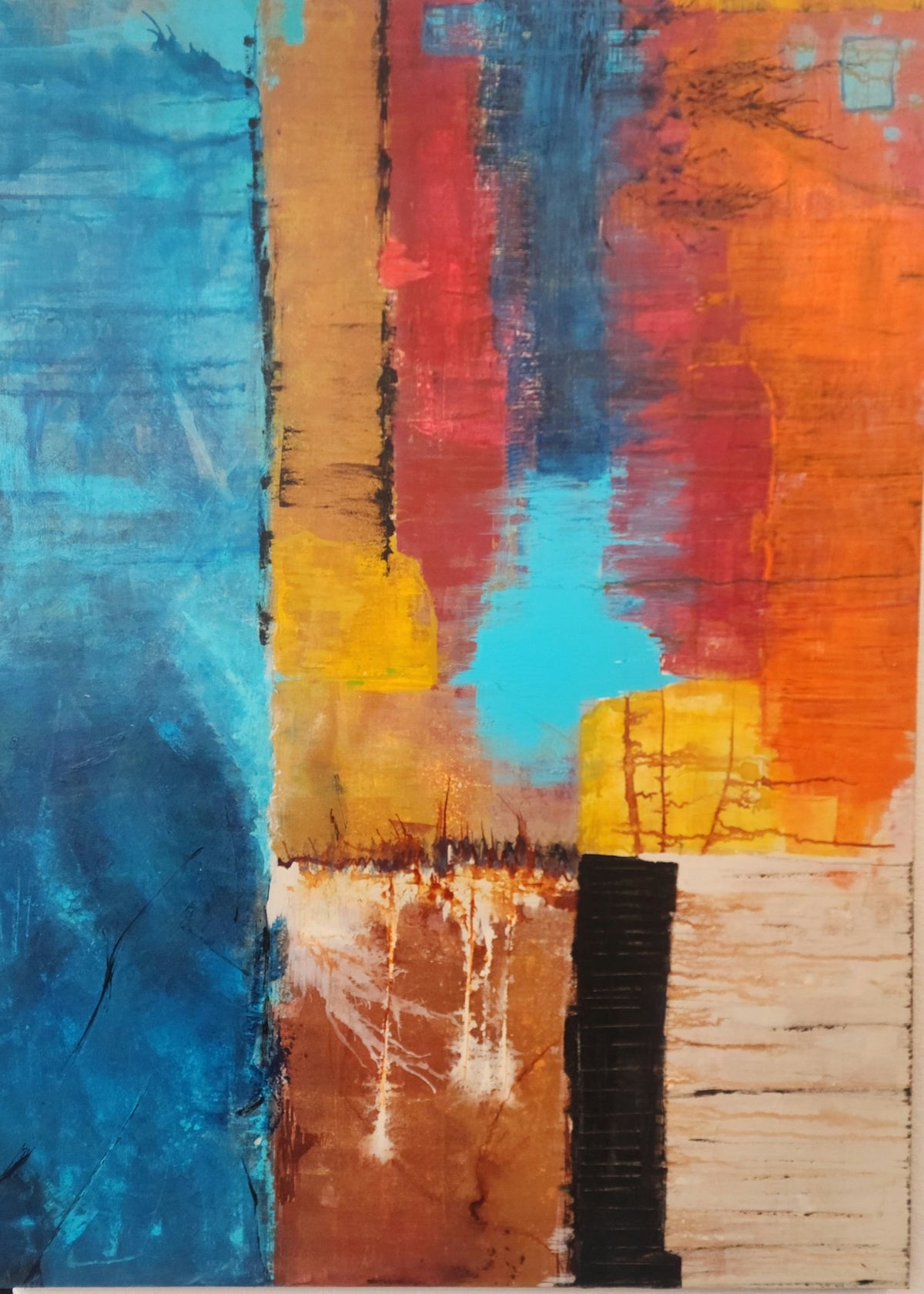 Divide and Flow - original acrylic painting
