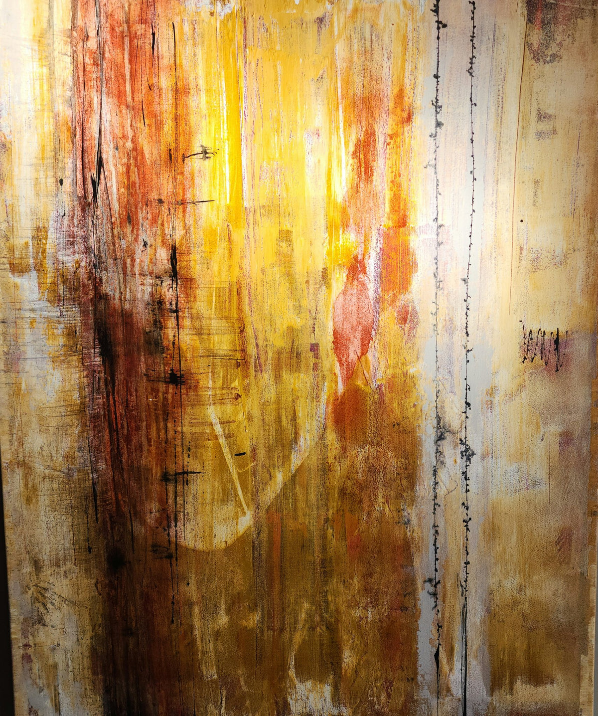 Gilded Dust - original acrylic painting