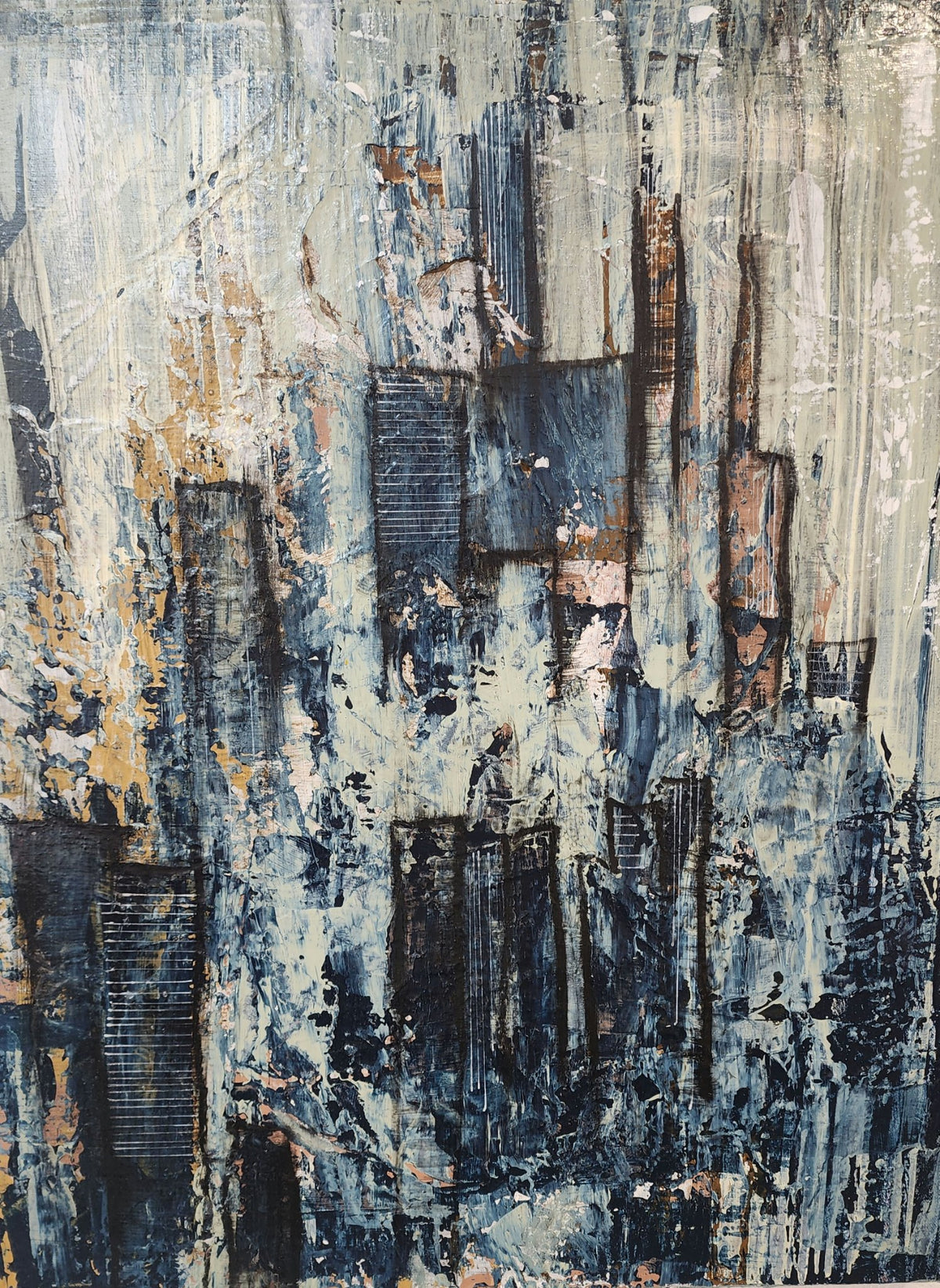 Midnight Skyline - original acrylic painting