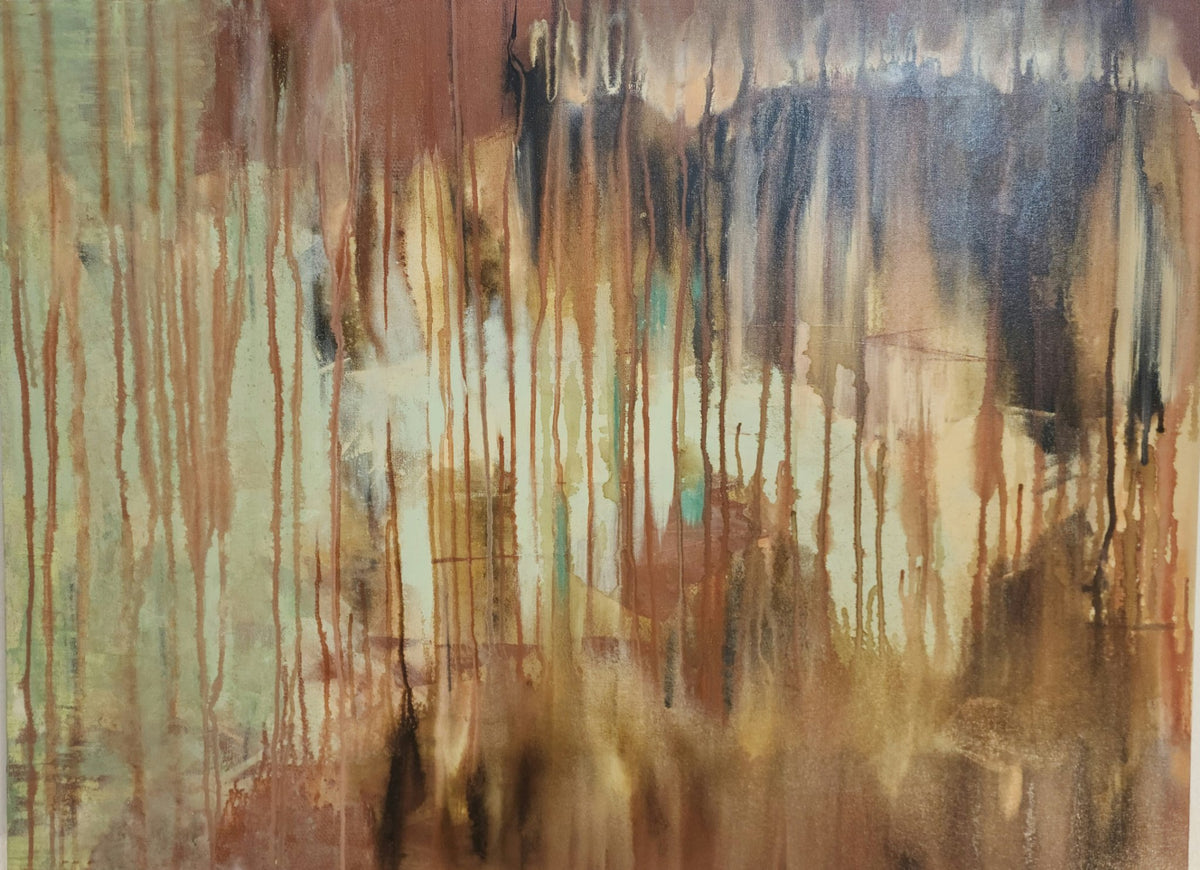 Rustic Burn - original acrylic painting